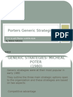 Porters Generic Strategies: Click To Edit Master Subtitle Style