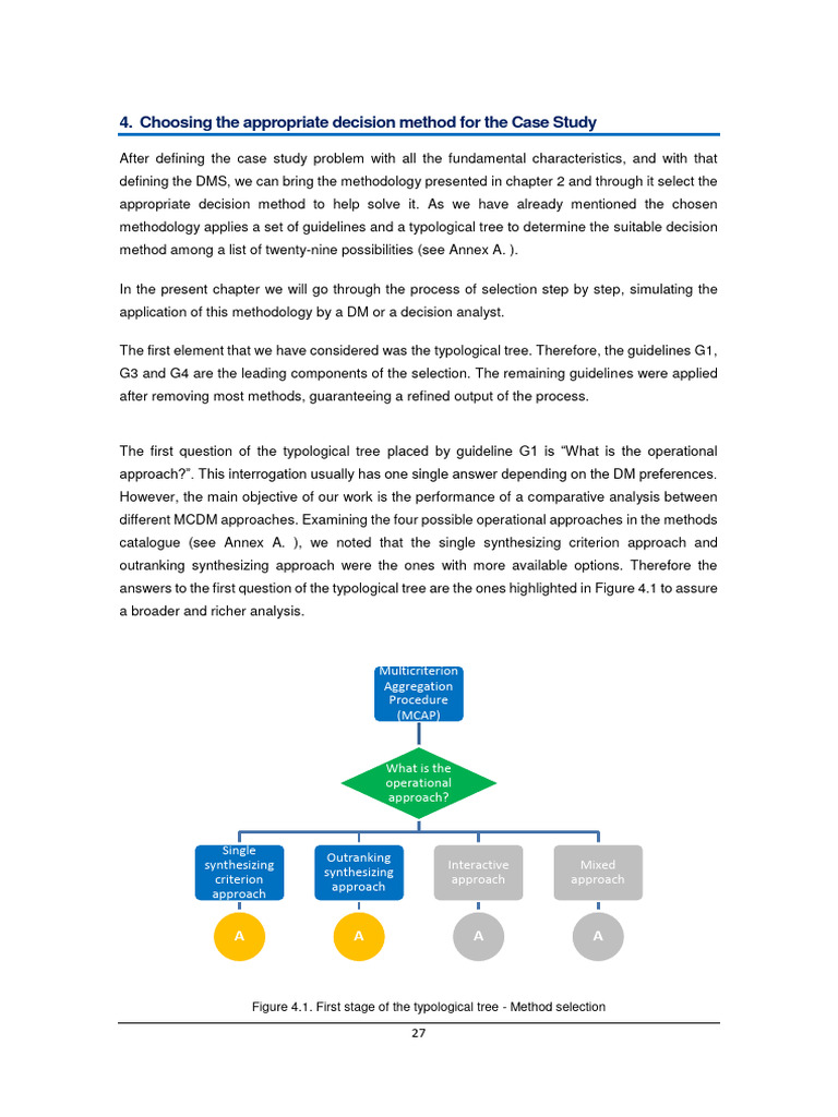 Decision Method Selection Process | PDF | Methodology | Applied Mathematics