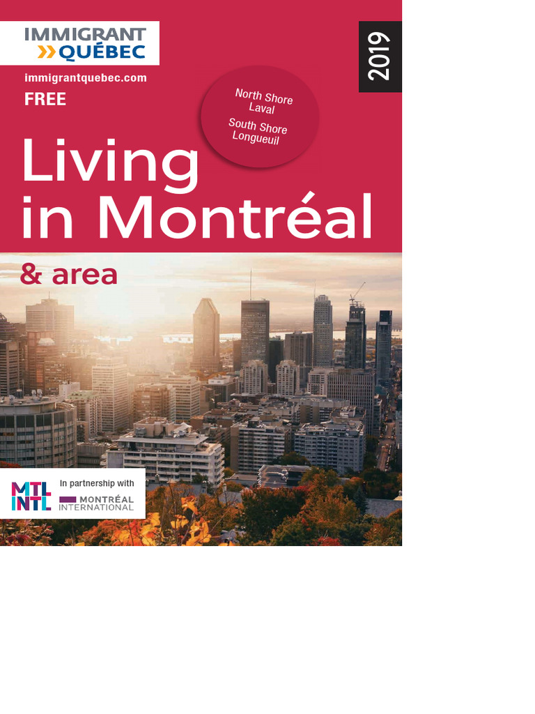Montreal Area Download Free PDF Cost Of Living Quebec