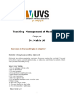 Teaching Management at Master Level: Conçu Par