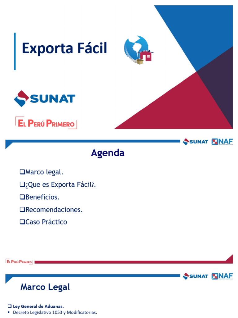 Exporta Facil Final Pdf Aduana Exportaciones