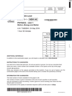 June 2016 QP - Unit 1 WJEC Physics A-Level