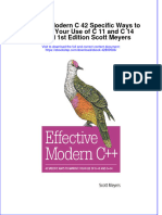 Download ebook pdf of Effective Modern C 42 Specific Ways To Improve Your Use Of C 11 And C 14 简体中文版 1St Edition Scott Meyers full chapter 