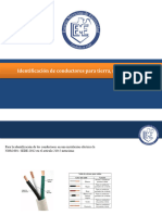 Identificación de Conductores para Tierra, Neutro y Fases