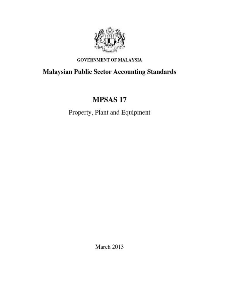 MPSAS 17: Property, Plant, Equipment | PDF | Fair Value | Depreciation