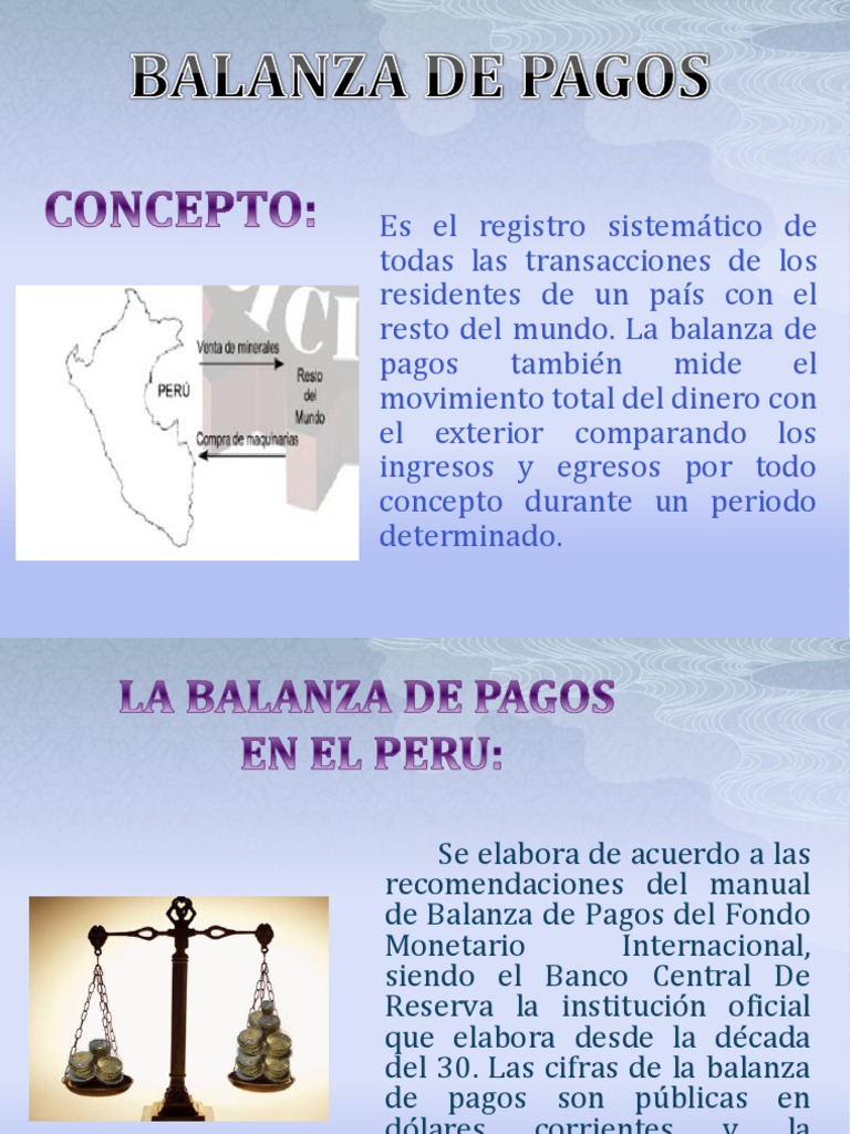Análisis de la Balanza de Pagos en Perú | PDF | Balance de pagos ...