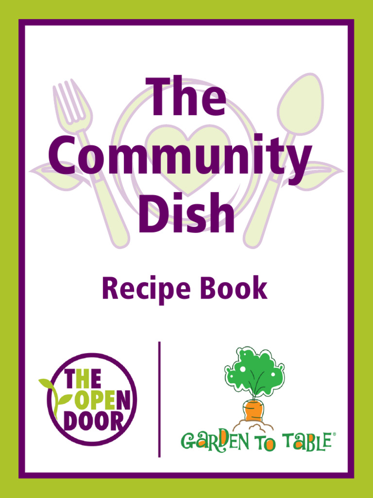 Community Dish Recipe Book PDF | PDF | Soup | Nutrition Facts Label