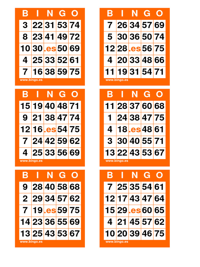 Pack De 200 Tarjetas De Bingo Grandes Para Mayores – 24 De 75 Números Con Comodín – Ideales Para Residencias Y Eventos
