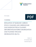 VMD0006 Estimation of Carbon Stocks From Planned Def Forest Deg and Planned Wetland Deg BL PL v1.4