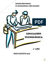Cuadernillo 1ro Eso Educación Tecnológica 2015