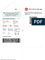 E-Boarding Pass QR Code For Bag Tags: Booking Number: E6Z5TP