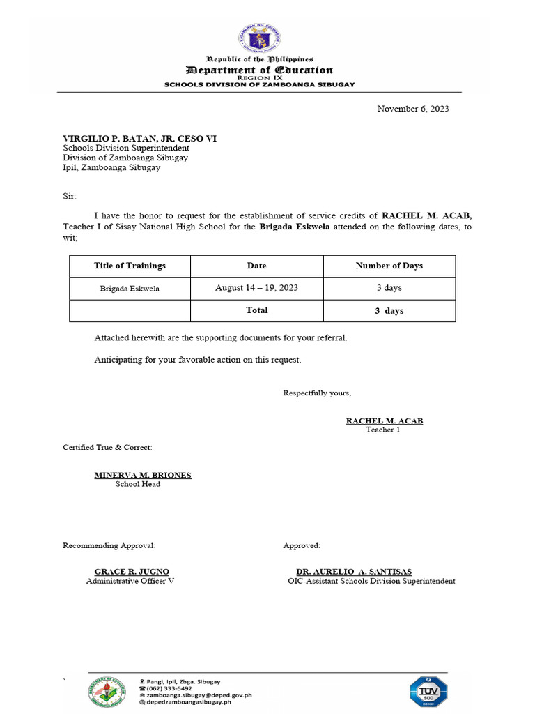 Brigada Eskwela 2023 Accomplishment Report | PDF