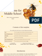 Bee Theme For Middle School by Slidesgo