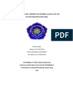 Laporan Observasi Implementasi Pembelajaran Ipas