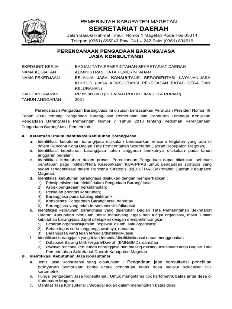 Dokumen pengadaan alutsista revisi sebelum kontrak ditandatangani