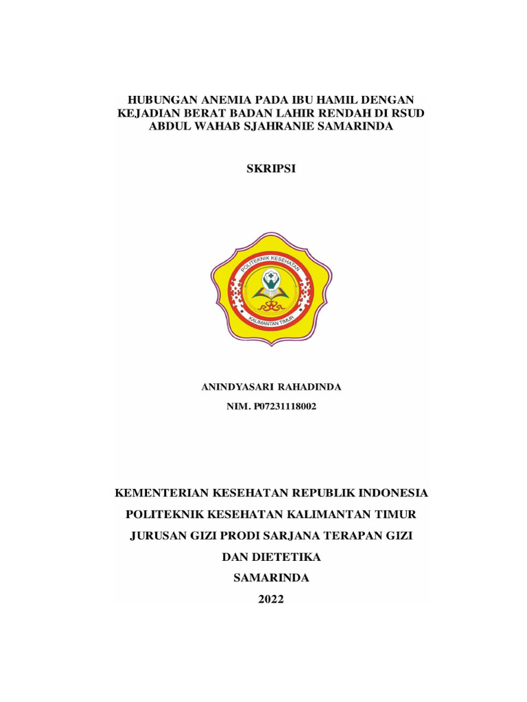 Fix Skripsi Unggah - p07231118002 - Anindyasari Rahadinda | PDF