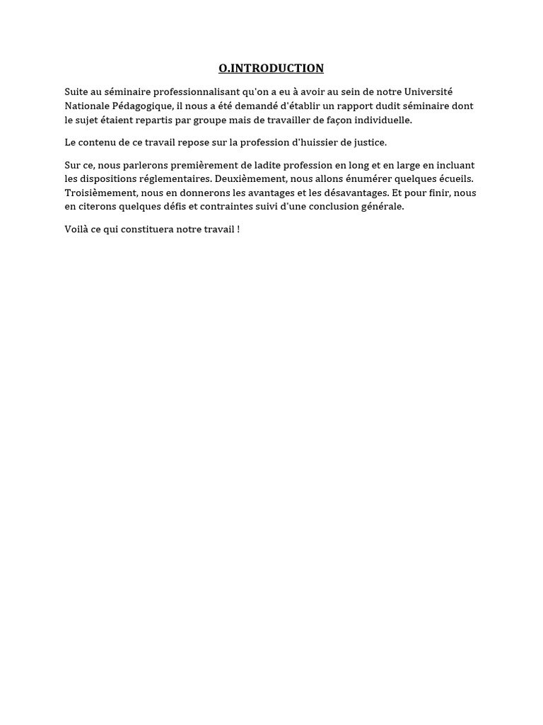 Profession d'Huissier de Justice en RDC | PDF | Justice | Crime et violence