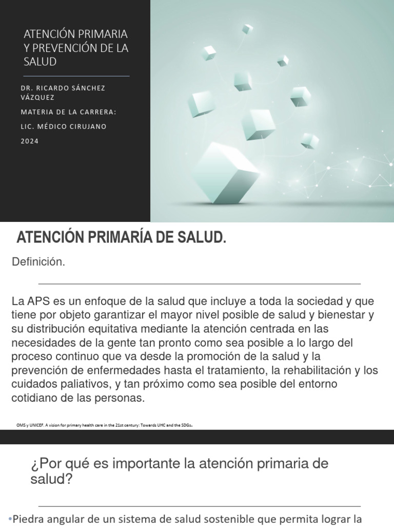 Importancia de la Atención Primaria en Salud | PDF | Cuidado de la salud