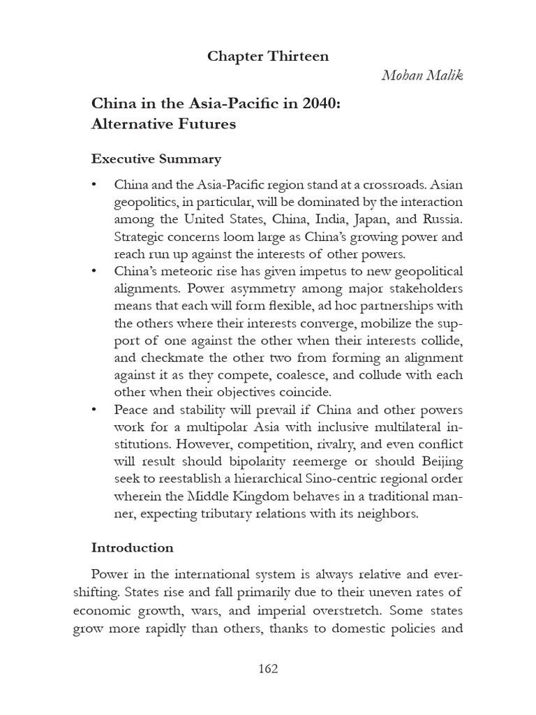 China in The Asia-Pacific | PDF | China | World Politics