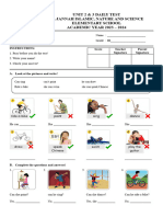 Daily Test Unit 2 and 3