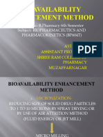 Bioavailability Enhancement Method