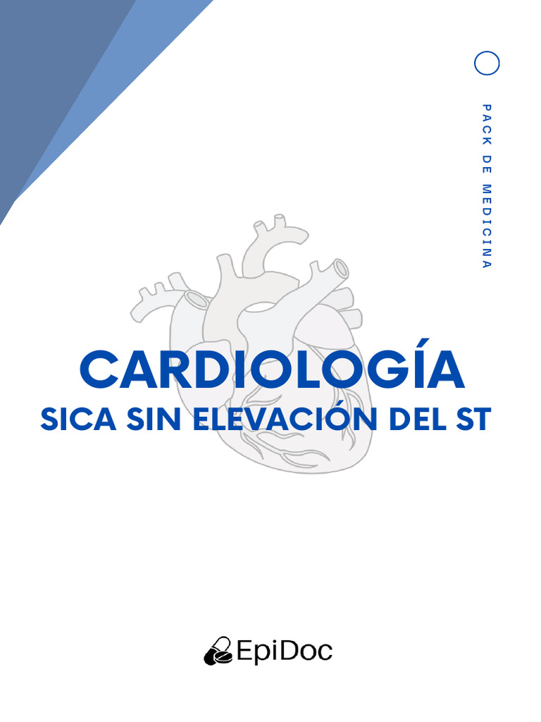 Cardiología: Sica Sin Elevación Del ST | PDF | Infarto de miocardio ...