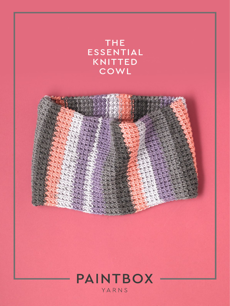 001 Essential Knit Cowl 1.1 | PDF | Gauge (Knitting) | Knitting