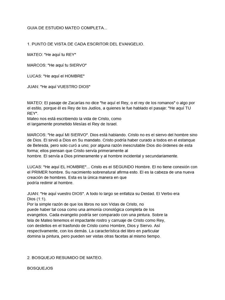 Estudio De Mateo 2 : Comentario al Nuevo Testamento Vol. 02, Mateo II ...