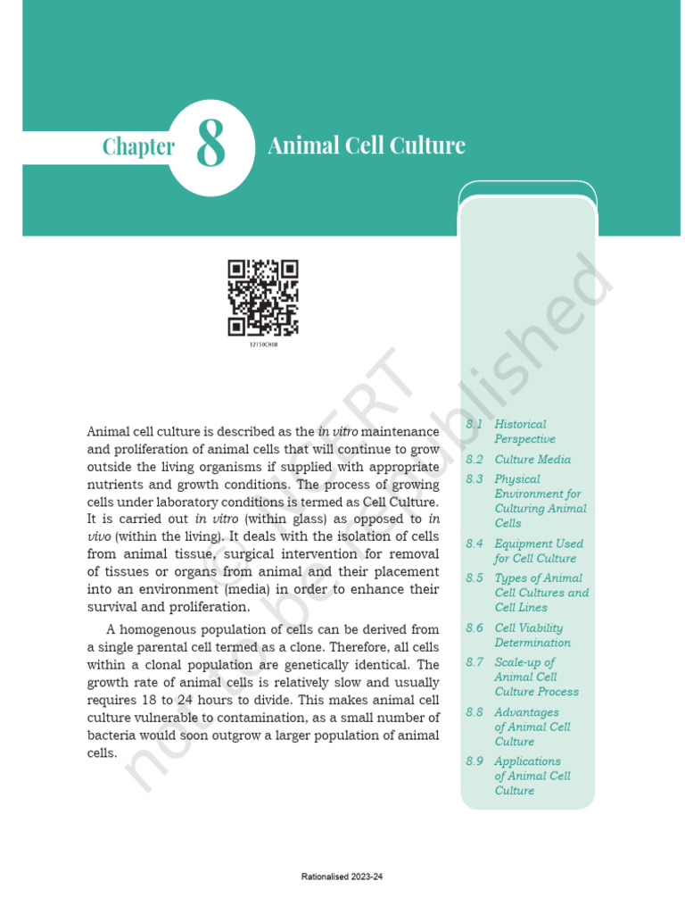 Overview of Animal Cell Culture Techniques | PDF | Cell Culture ...