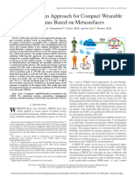 A Novel Design Approach For Compact Wearable Antennas Based On Metasurfaces