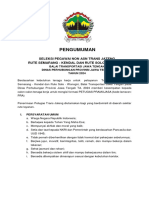 Pengumuman Lowongan Trans Jateng Rute Semarang - Kendal Dan Rute Solo - Wonogiri Tahun 2024