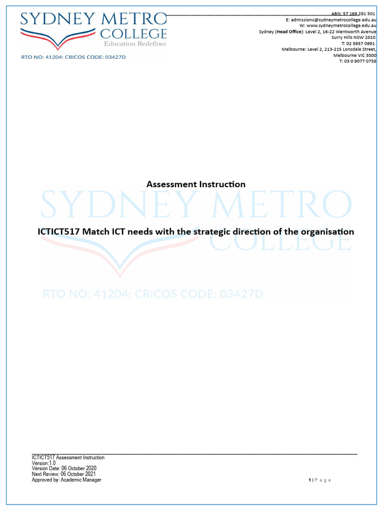 ICT Strategy Assessment Guide | PDF | Human Communication | Cognition