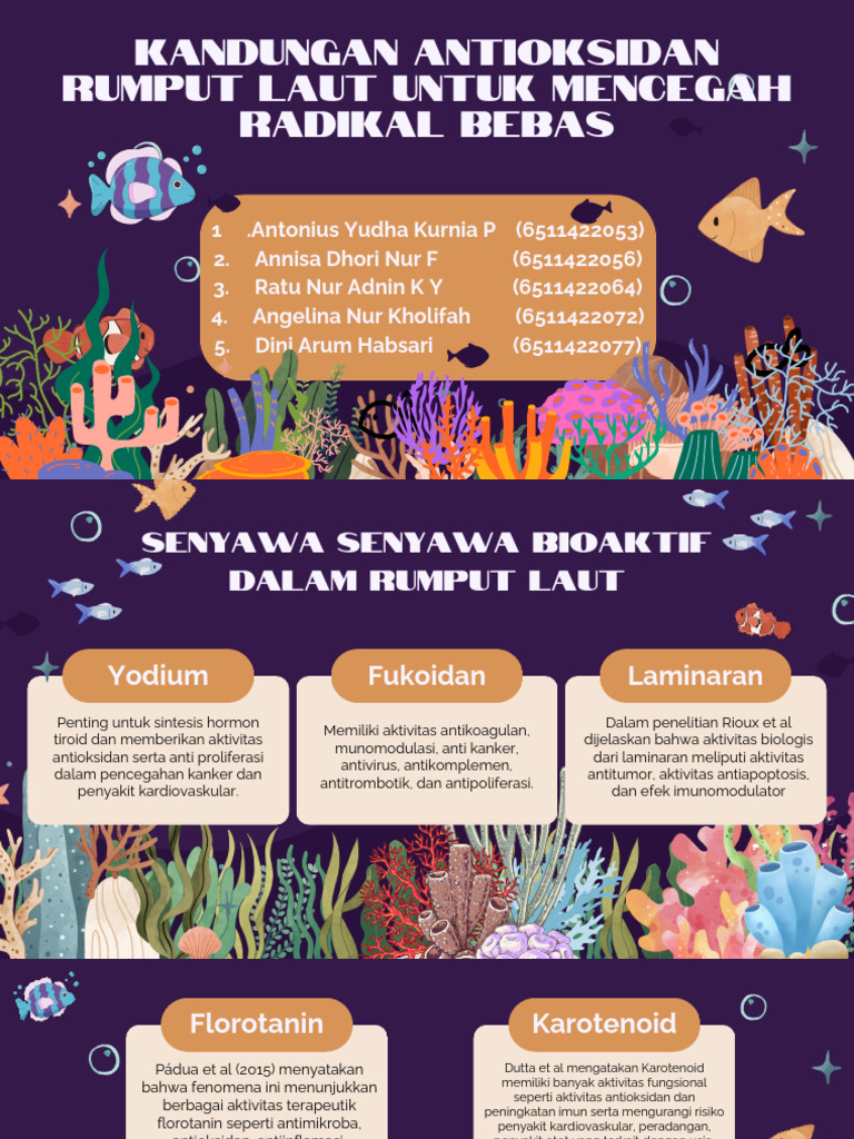Manfaat Rumput Laut: Antioksidan dan Nutraseutikal | PDF | Kesehatan ...