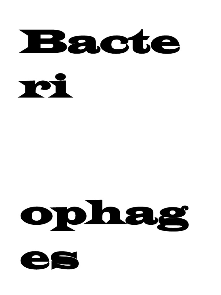 Bacteriophages Download Free Pdf Bacteriophage Virology