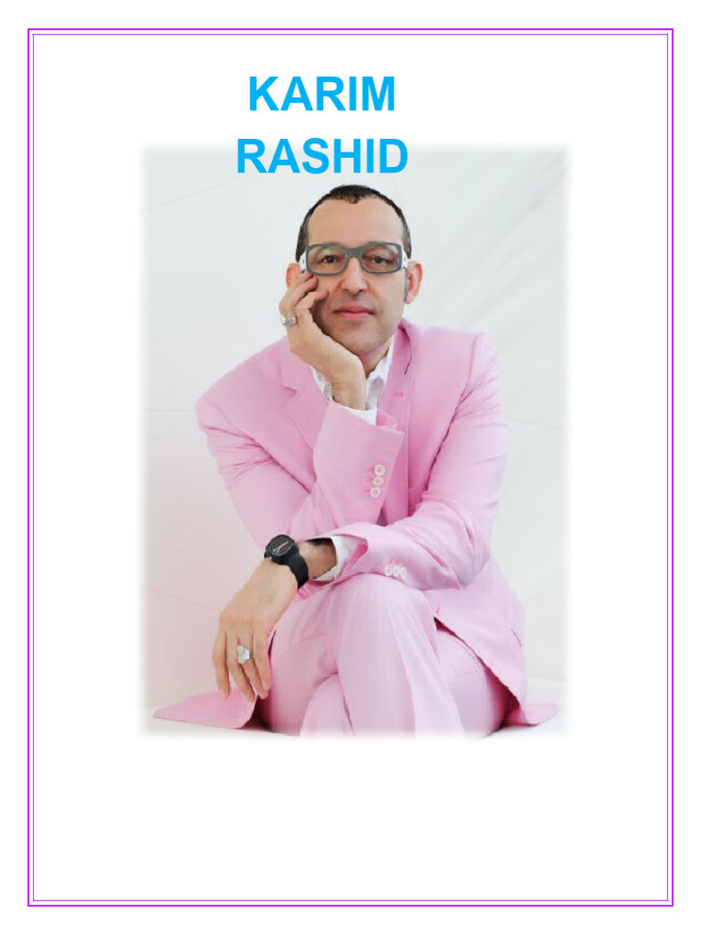 Karim Rashid: Diseño y Minimalismo | PDF | Diseño