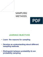 Lecture 11 (Sampling & SIze)
