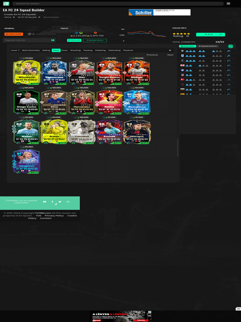 EA FC 24 Squad Builder Guide | PDF