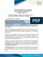 Guía de Actividades y Rubrica de Evaluacion - Unidad 1 - Tarea 1 - Estudio Materiales Industriales Sostenibles