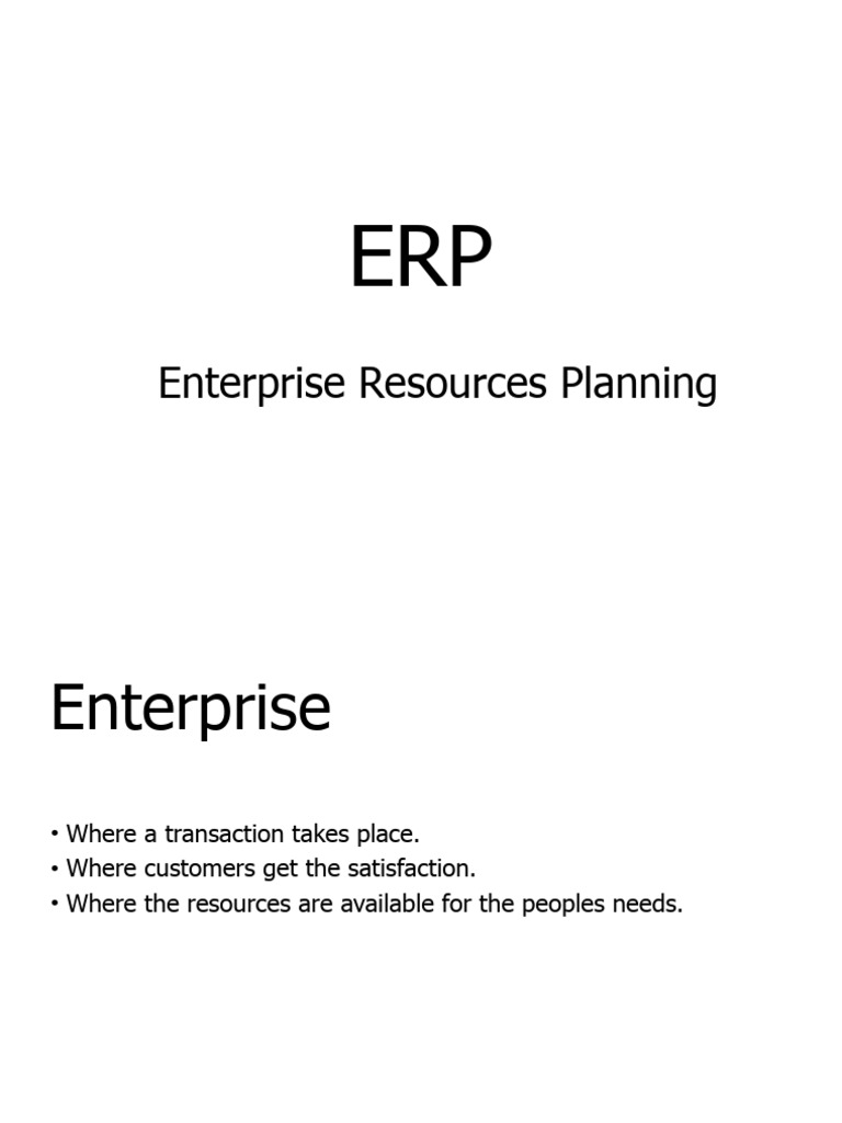 Overview of ERP and SAP Systems | PDF | Computing | Information Technology