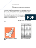 An Analysis of Research and Development On Wheat Productivity in Pakistan.