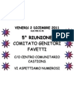 Avviso 5° Riunione