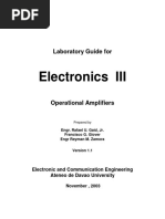 Laboratory Guide For Electronics 3 Opera