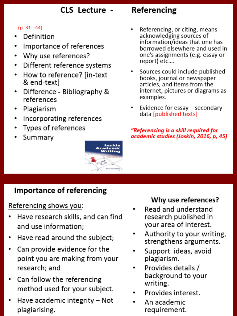 Comprehensive Guide to Referencing | PDF | Citation | Plagiarism