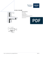 GROHE Specification Sheet 20421000