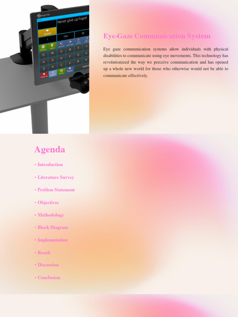 Eye Gaze Communication System Final | PDF | Communication | Accessibility