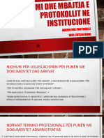 Entela Hidri Realizimi Dhe Mbajtja e Protokollit Ne Institucione