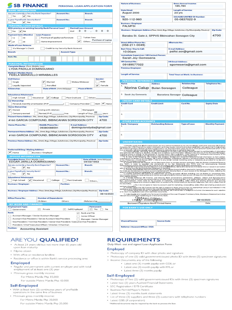 0 - 0 - SB Finance PL Form | PDF