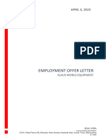 Kwe Employment Offer Letter - Anusha K
