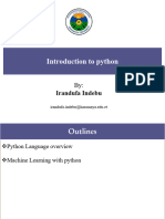 Introduction To Python: Irandufa Indebu