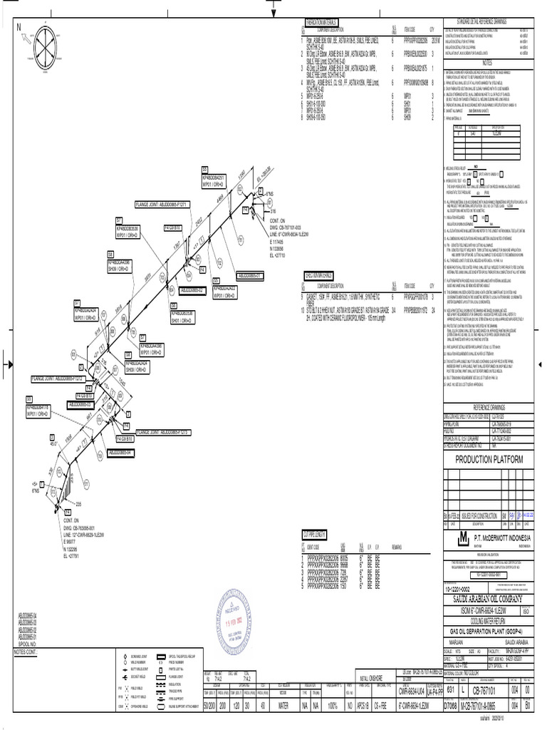 Notes: M-CB-767101-A-0865 00 004 | PDF | Industrial Processes | Plumbing